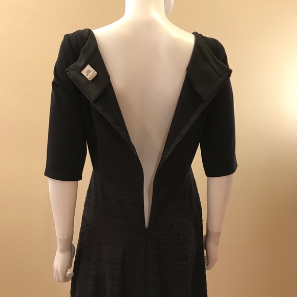 Sangria Black Dress Fit & Flare Sparkles - Picture 9 of 14